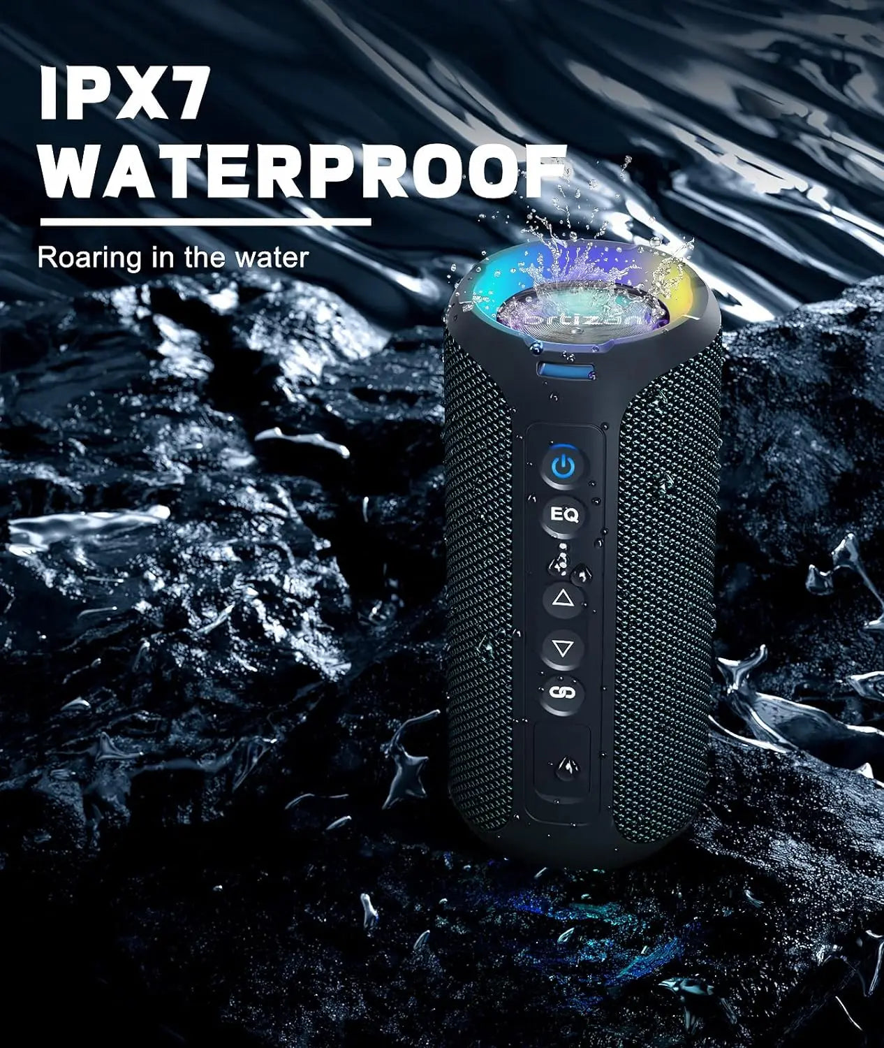 ORTIZAN 40W Wireless Bluetooth Speaker IPX7 Waterproof