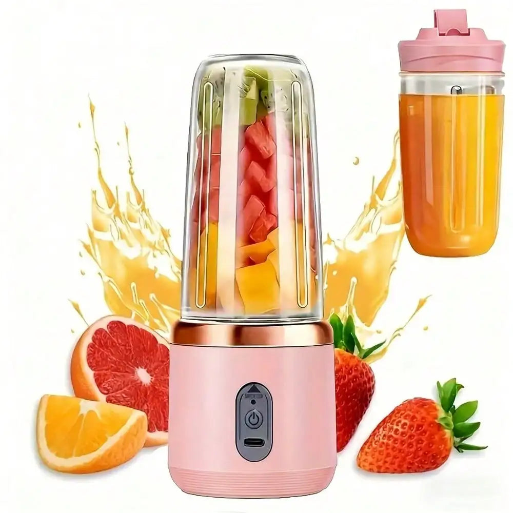 Fruit Blender, Beverage Maker, Juicer Cup + Portable Outdoor Cup