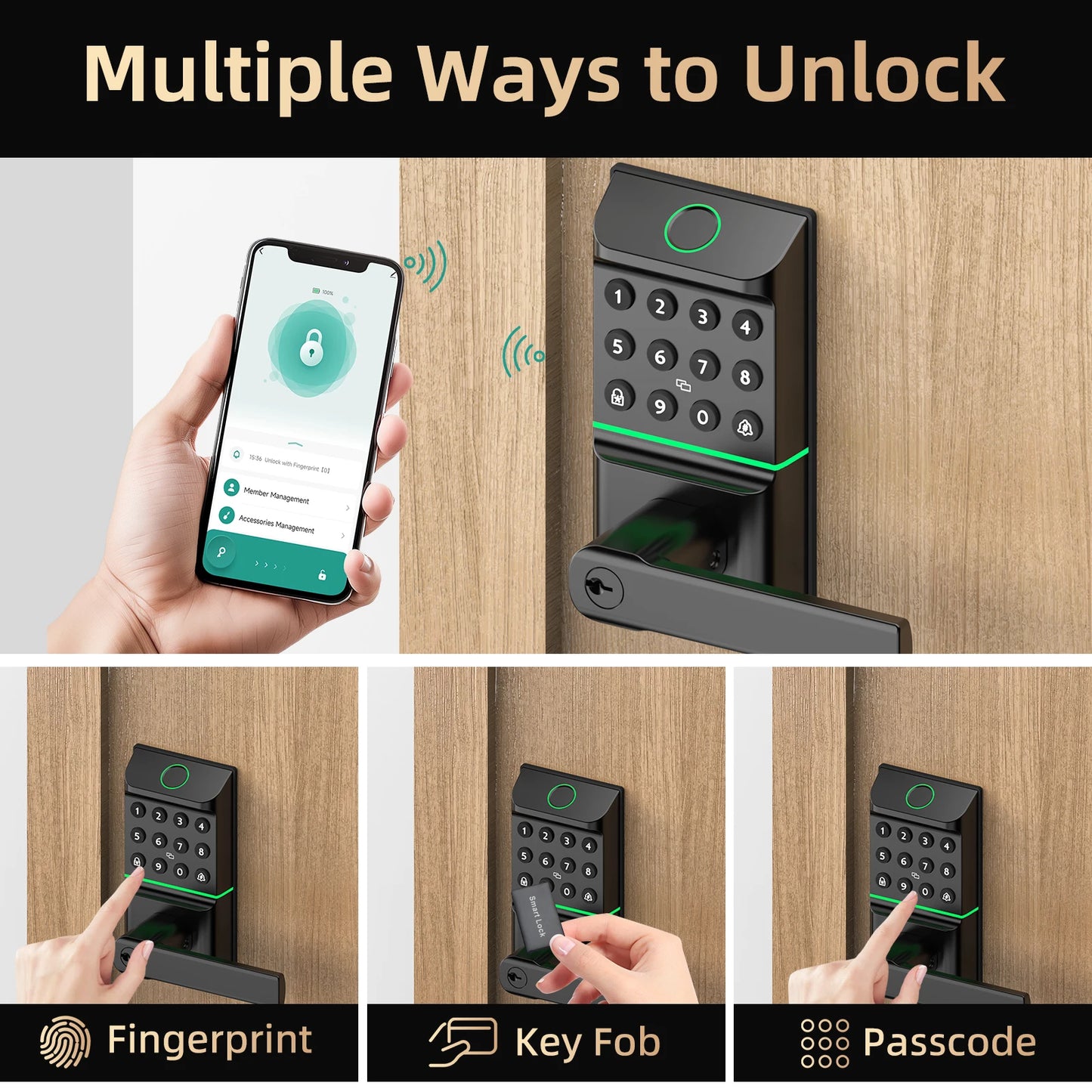 Viladepot Smart Lock Fingerprint Door Lock