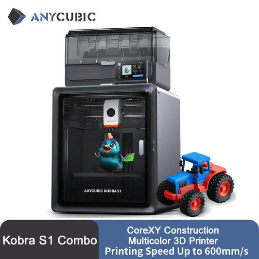 Anycubic Kobra S1 Combo Multi-Color 3D Printer Max Speed 600mm/s