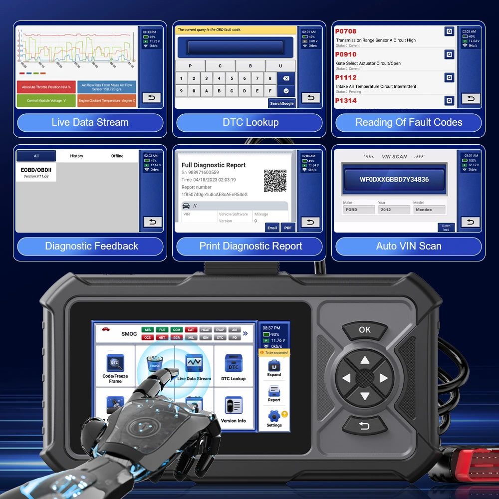 MUCAR CDE900 PRO OBD2 Scanner Diagnostic Scan