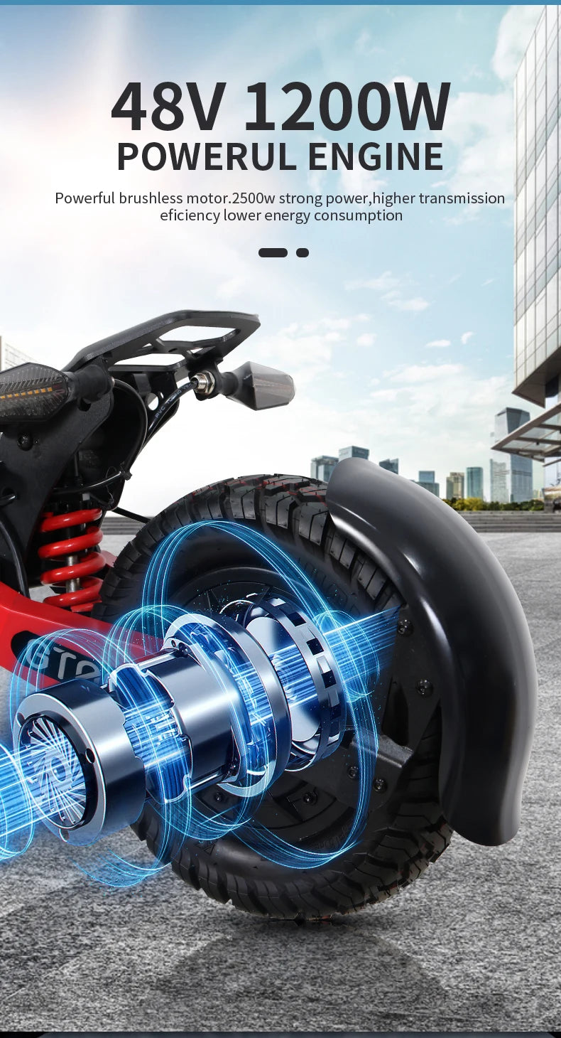 Arwibon 1200W Motor Electric Scooter