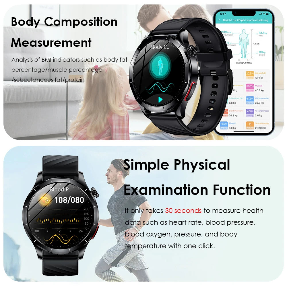 Marsyu 2026 Smart Watch ECG+PPG