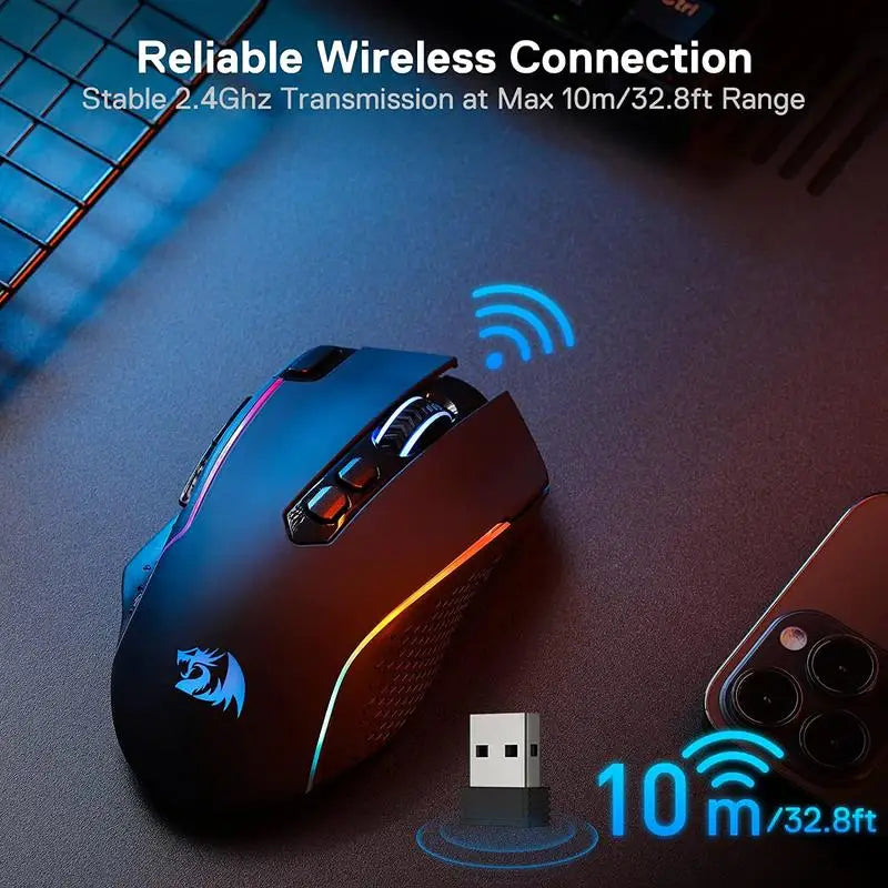 Redragon M810 Pro Wireless Gaming Mouse