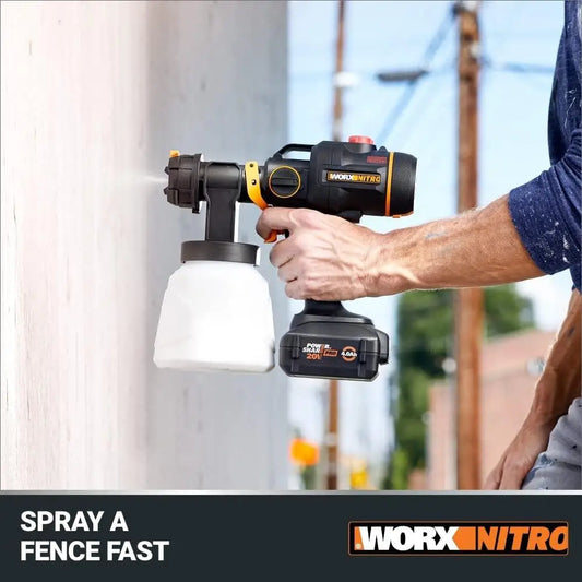 WORX NITRO Cordless Paint Sprayer 20V Battery