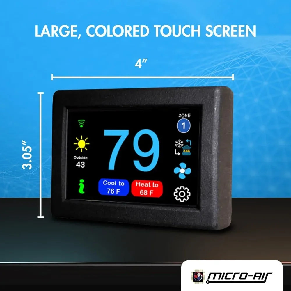 Micro-Air HOME, EasyTouch Digital Wi-Fi or Bluetooth Thermostat