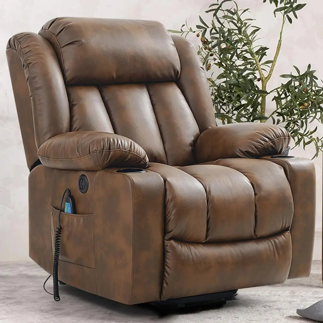 PARKOL Power Lift Recliner Chair for Seniors, Breathable Leather