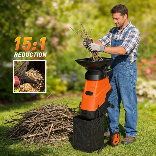 GROUNDLEVEL 15-Amp Electric Wood Chipper