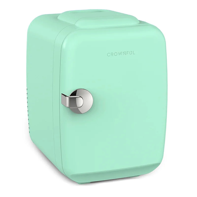 Crownful 4L Mini Fridge 110V 220V  Refrigerator AC/DC Car Mini Fridge