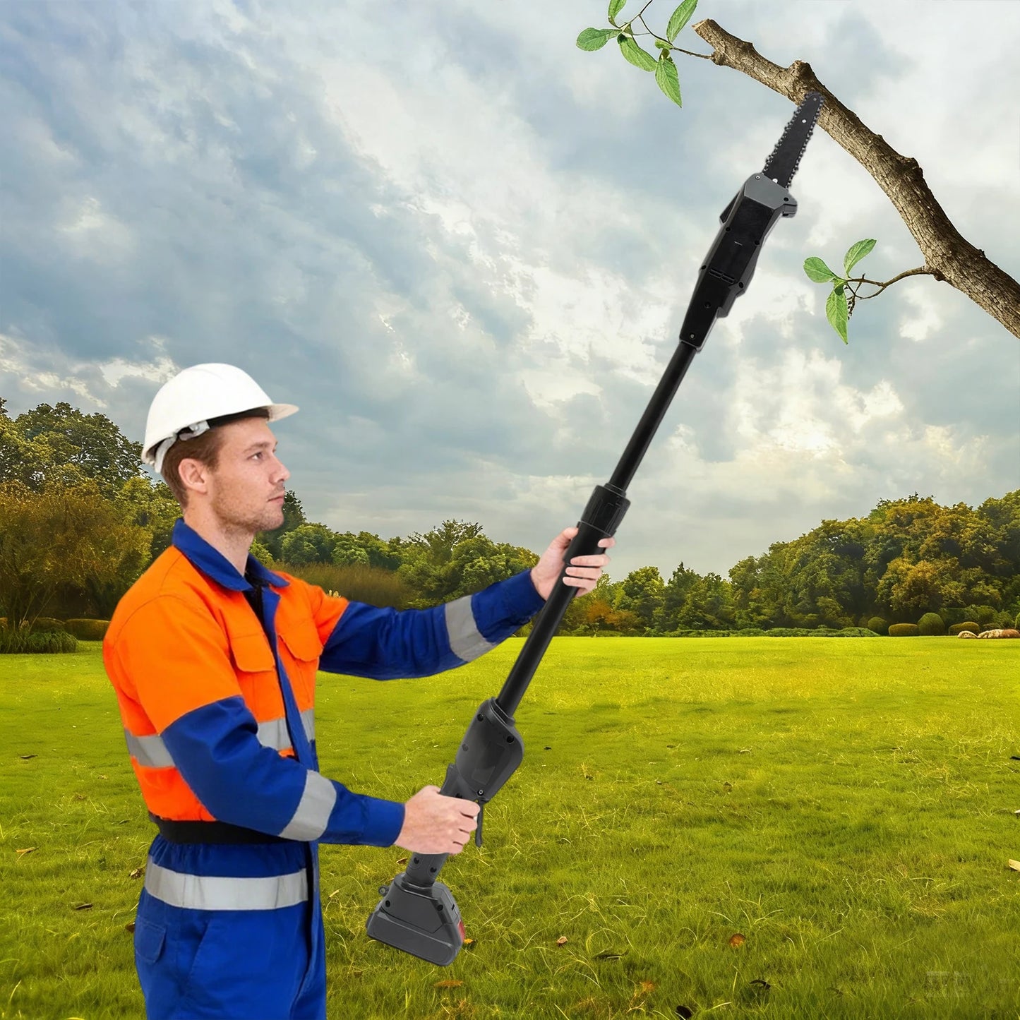CNCEST Electric Extendable Chainsaw Cordless Pole Chainsaw