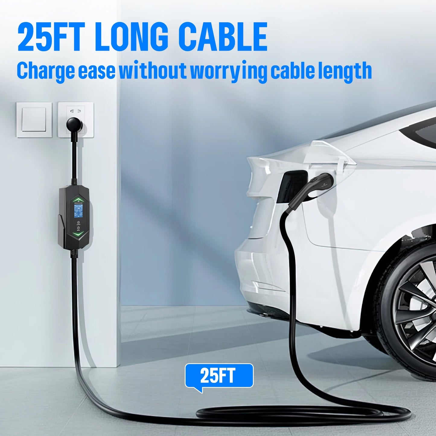 Dreamdash  Level 2 EV Charger SAE J1772 EVs 25ft