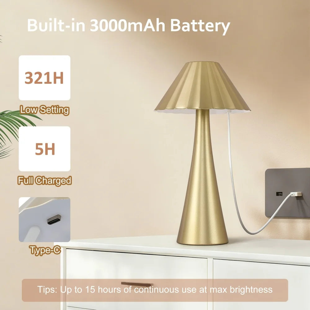 26.5 Inch Modern Mini Table Lamp Set Of 2, Small Nightstand Lamp