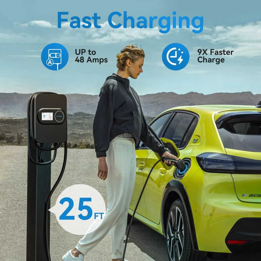 Khons Level 2 Electric Vehicle Charger Station NEMA 14-50