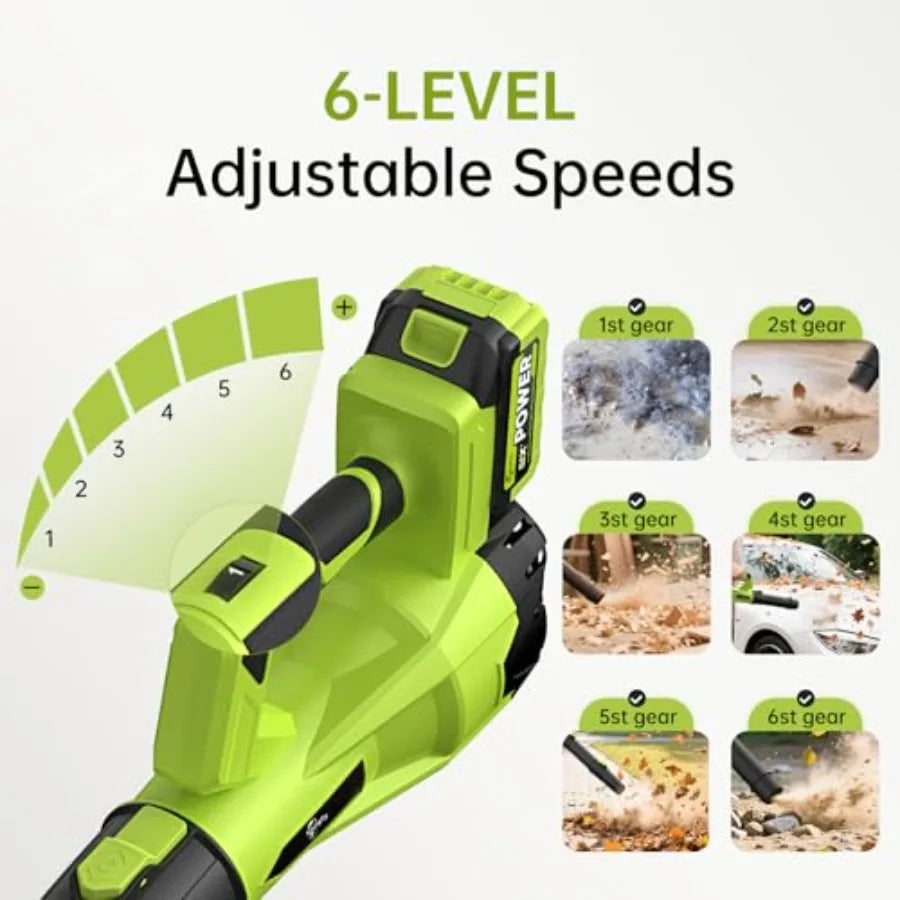 Leaf Blower Cordless, 21V Cordless Leaf Blower