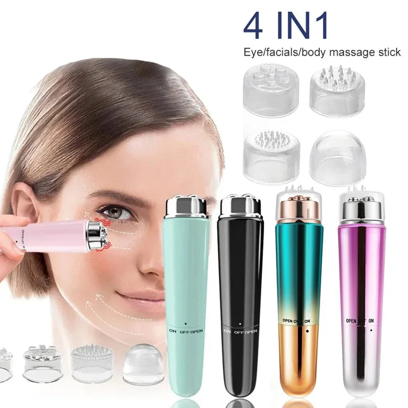 4 in 1 Electric Eye Massager Micro Vibration Facial Beauty Instrument