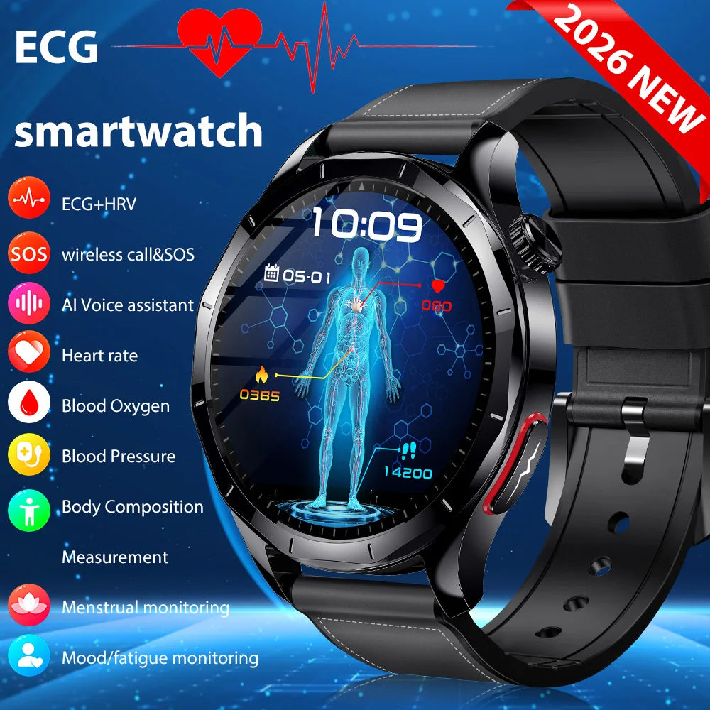 Marsyu ECG+PPG Health Diagnosis Smart watch Men's, Women's