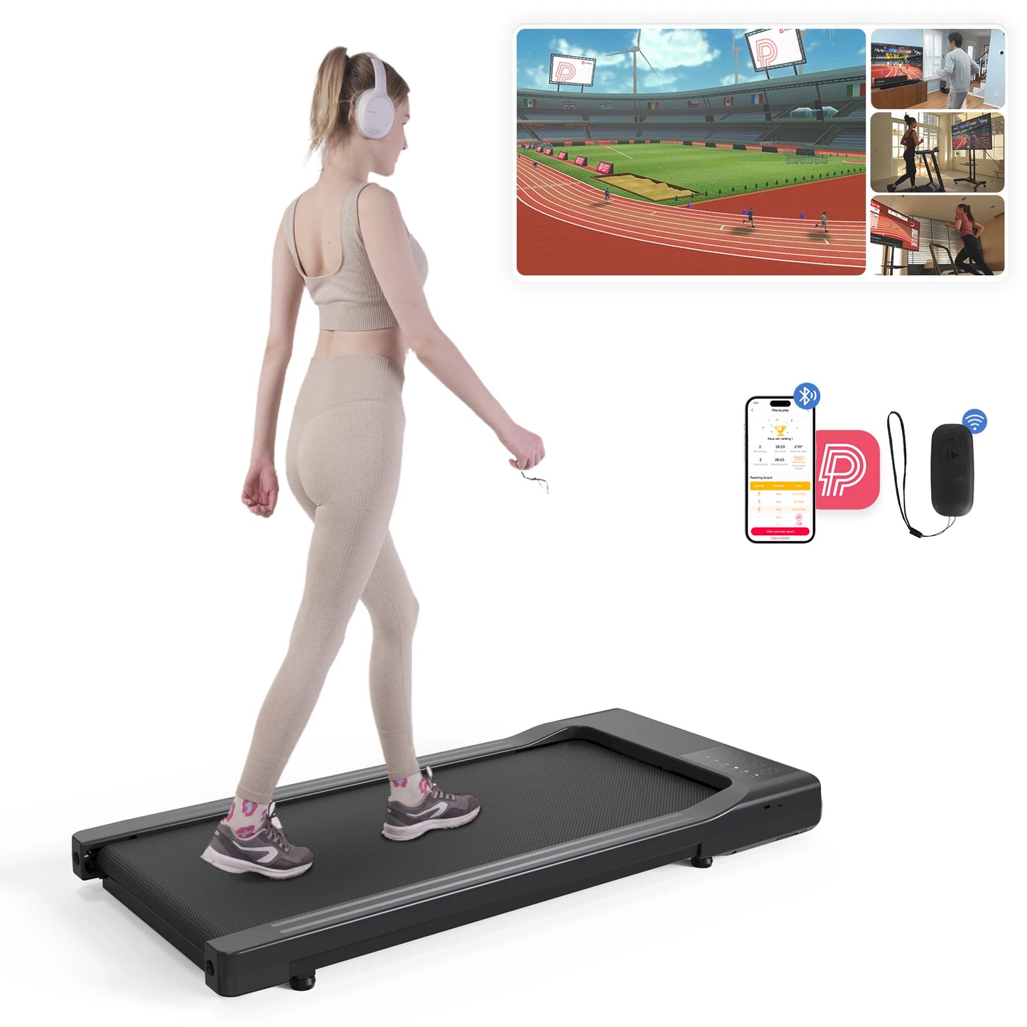 Treadmill 2in1 Treadmills for Home/Office Remote Control