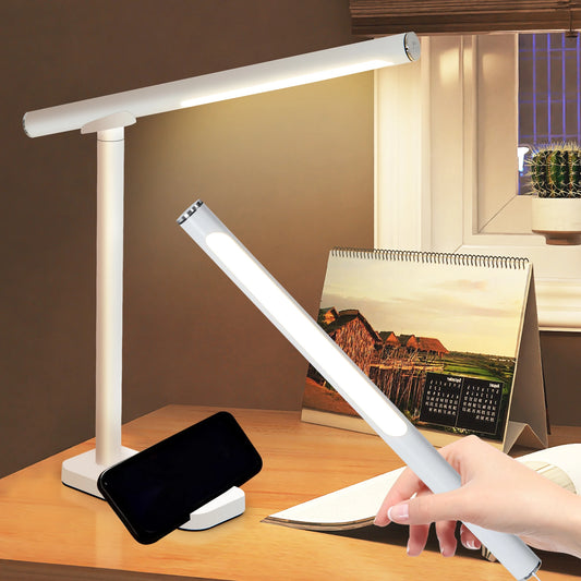 LED Desk Lamp Rechargeable Touch Dimmable Control Adjustable Magnetic Table Lamp
