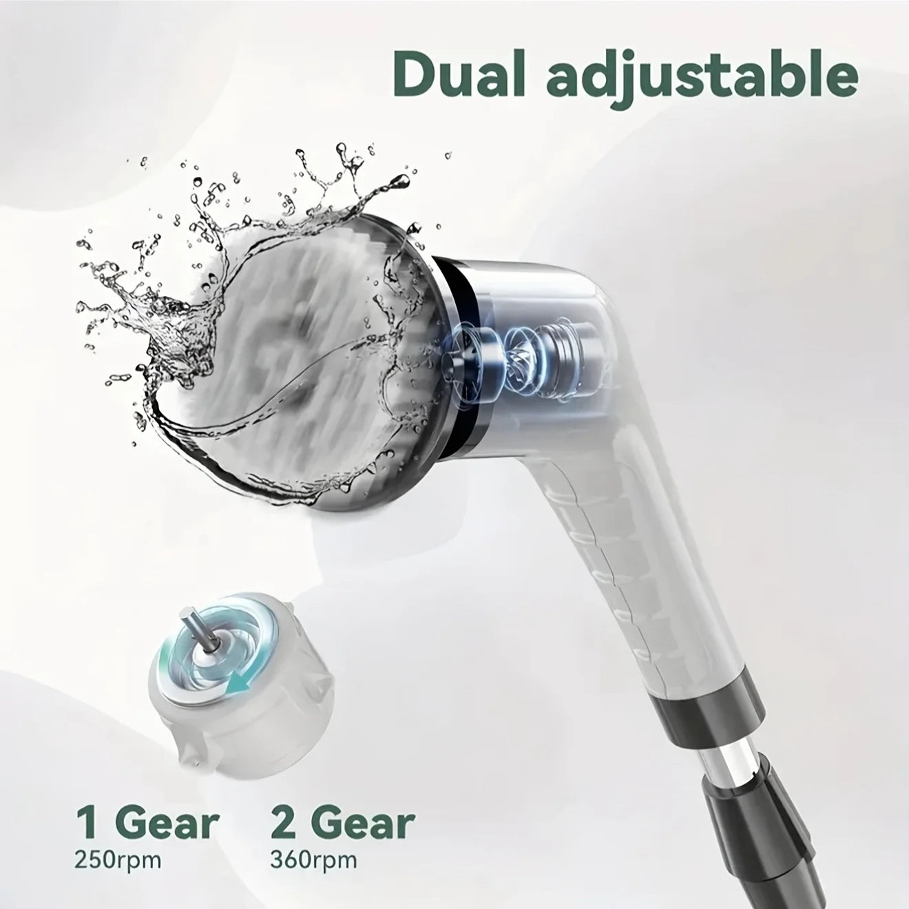 DIAMRI 9-in-1 USB Rechargeable Electric Cleaning Brush