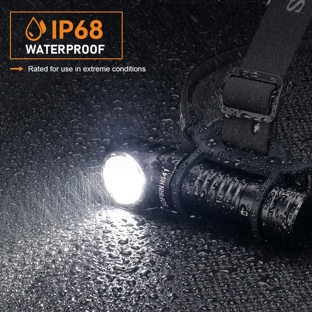 SOFIRN HS41 Headlamp 4000lm 21700 USB C Rechargeable