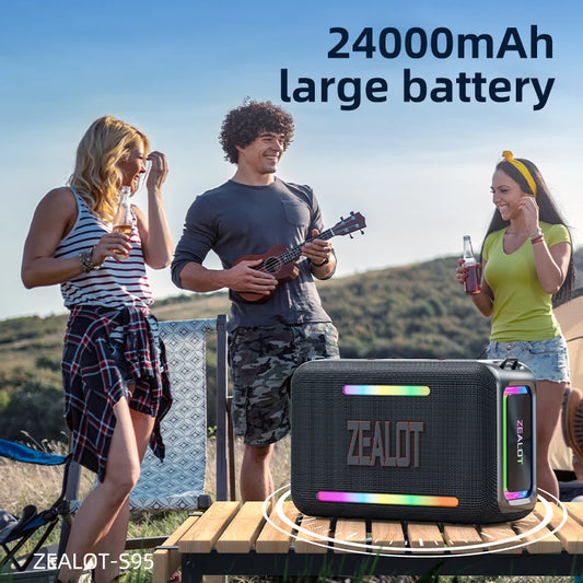 ZEALOT-S95 120W Waterproof Portable Loud Bluetooth Speaker
