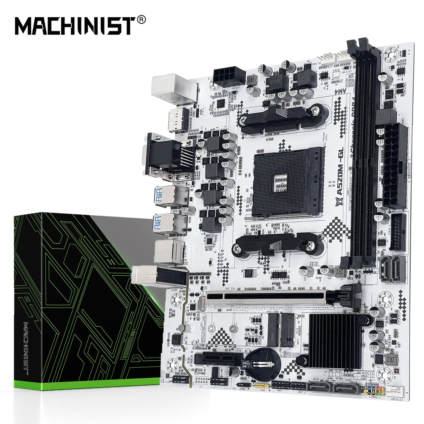 New MACHINIST A520M-GL AM4 Motherboard Micro ATX AMD