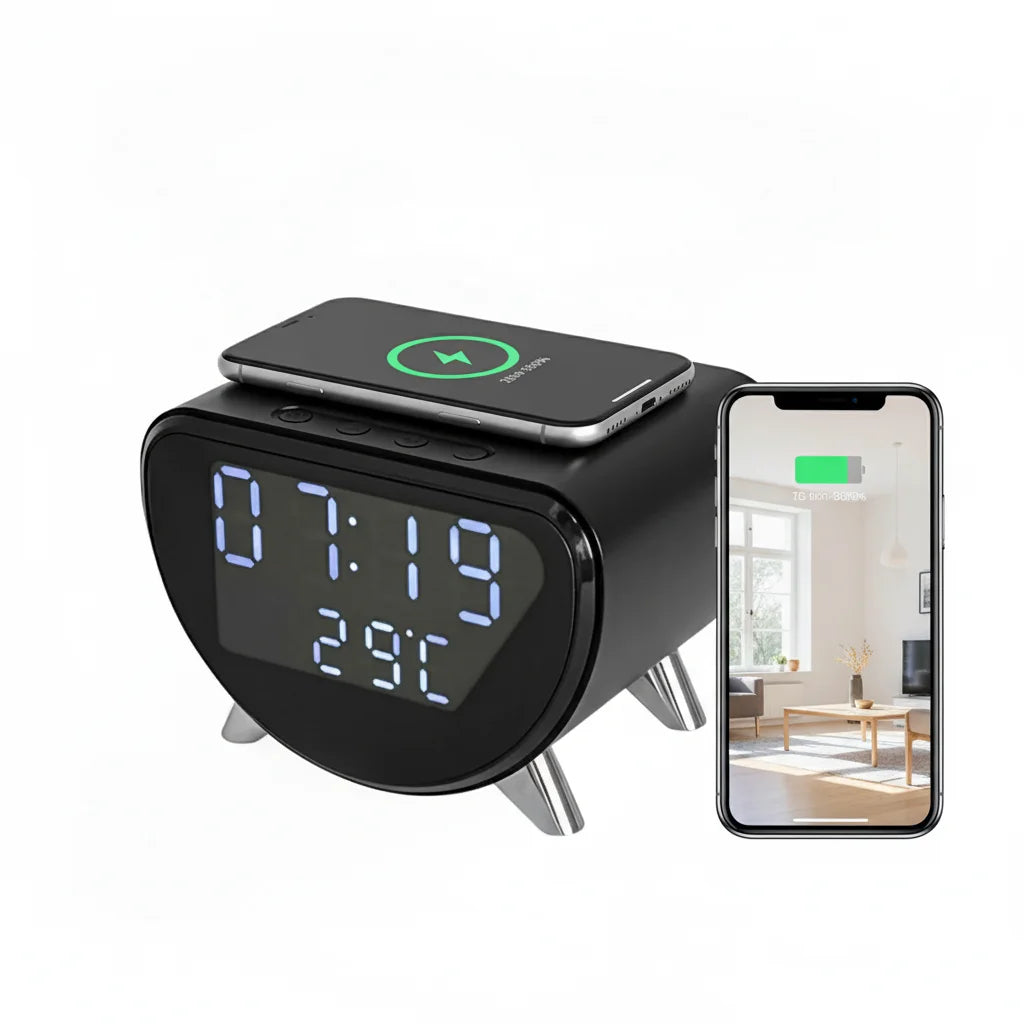 4K UHD WiFi Clock Camera, Indoor Surveillance