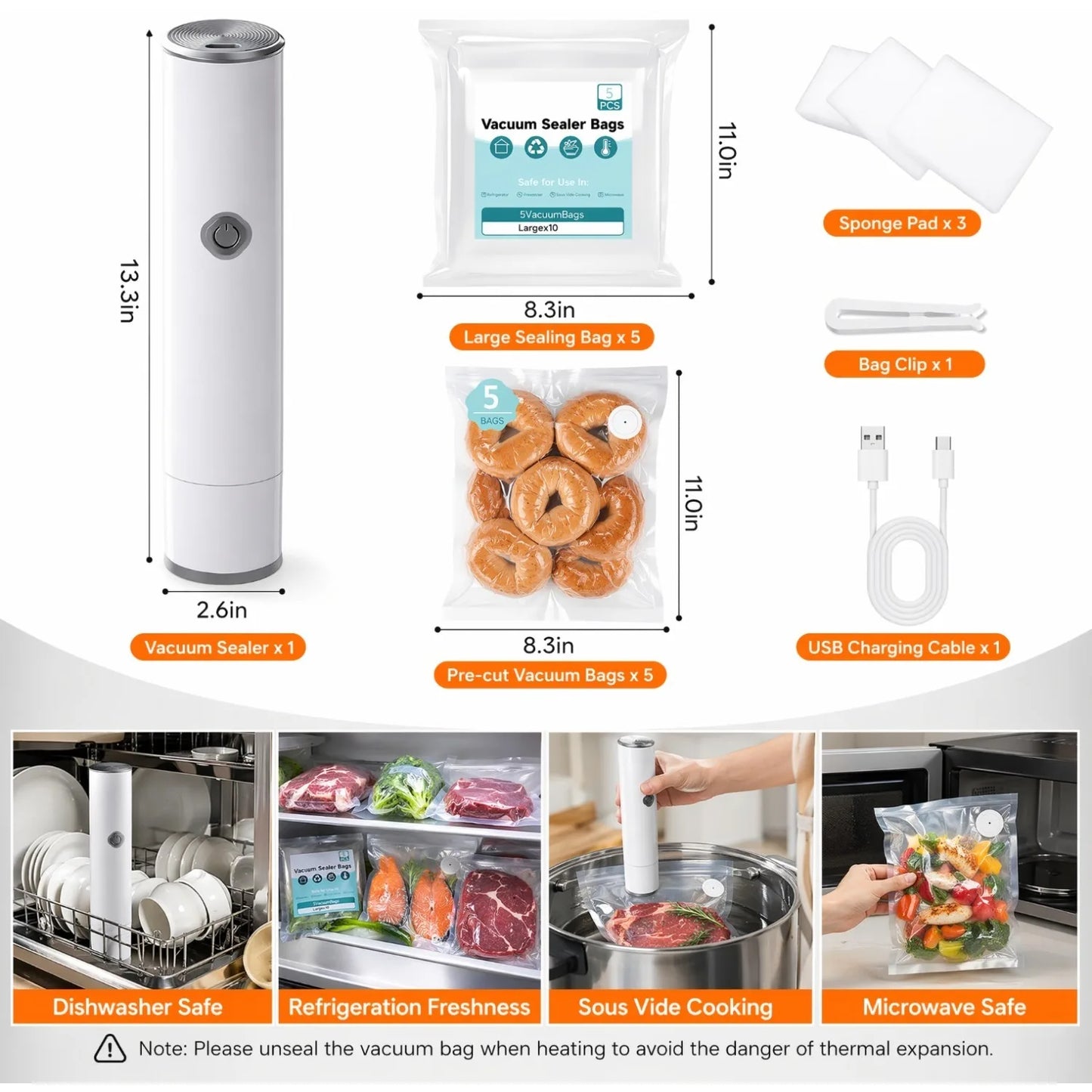 MZROT-80kPa Compact Vacuum Sealer for Food