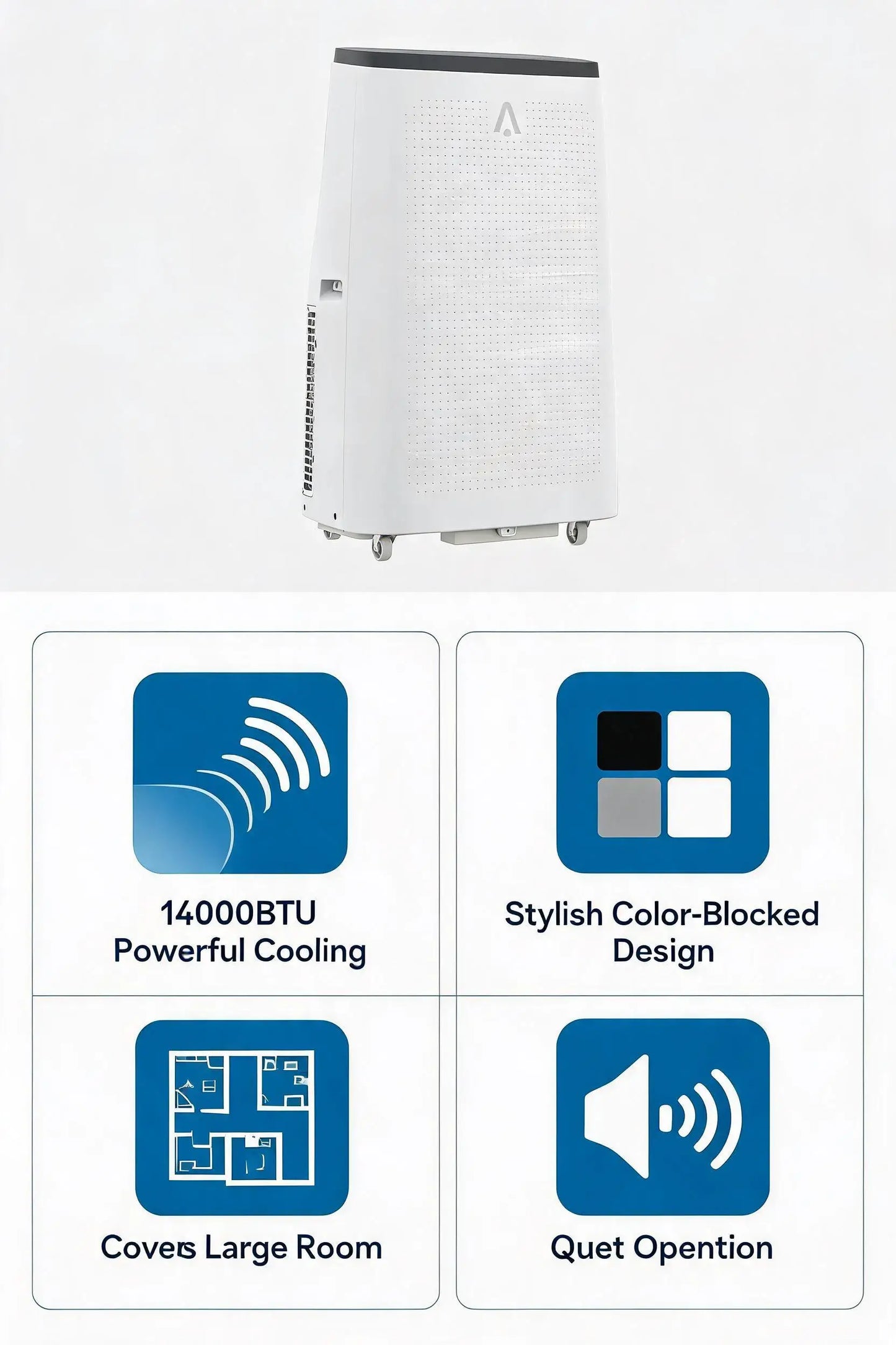 Acekool 14000 BTU 3 In 1 Portable Air Conditioner