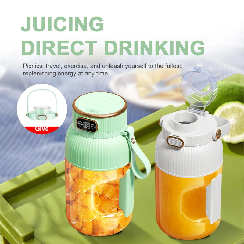 1000ML Portable Juicer Blender Fruit Juicer USB Charging Smoothie Blender
