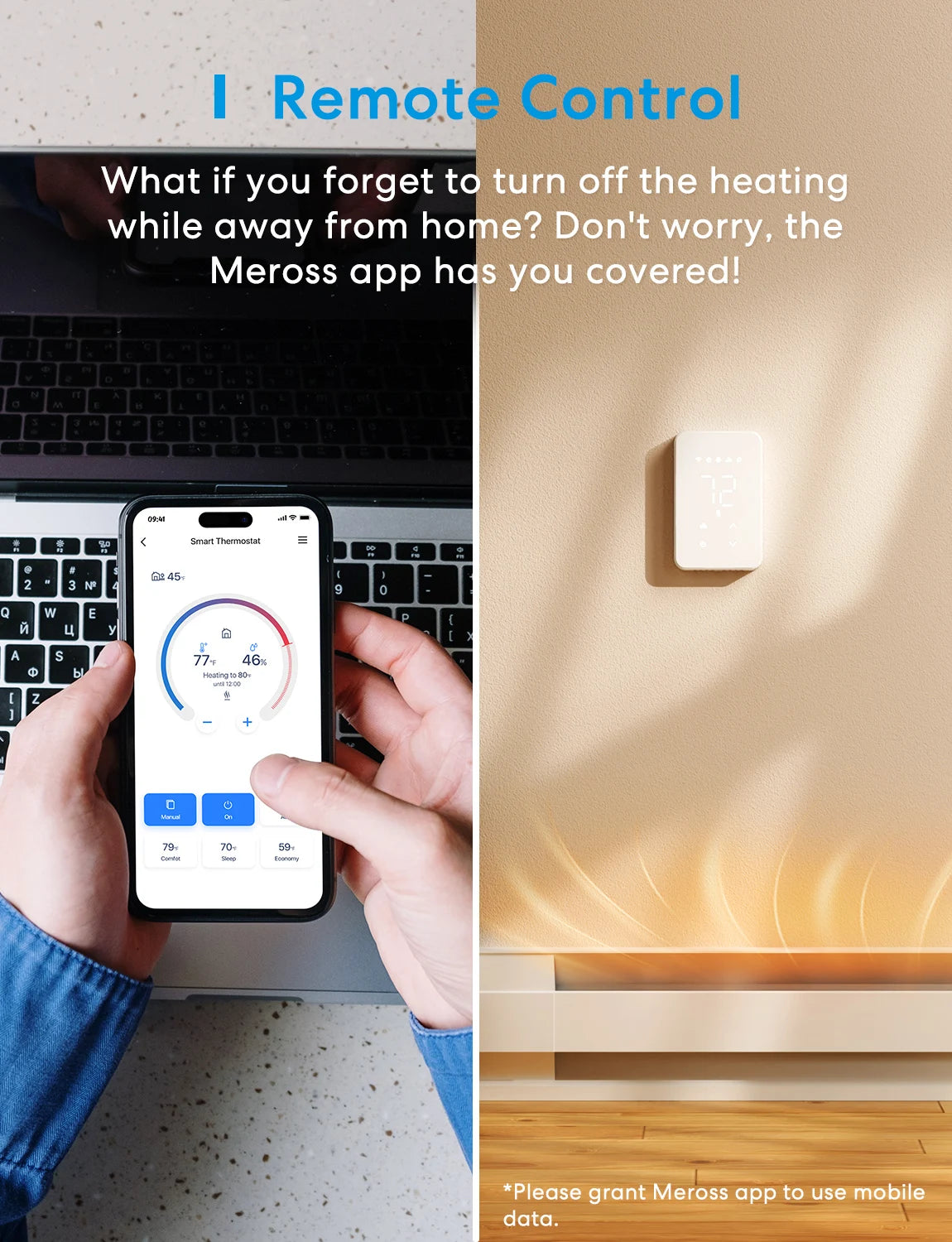 Meross Smart Matter Thermostat MTS215