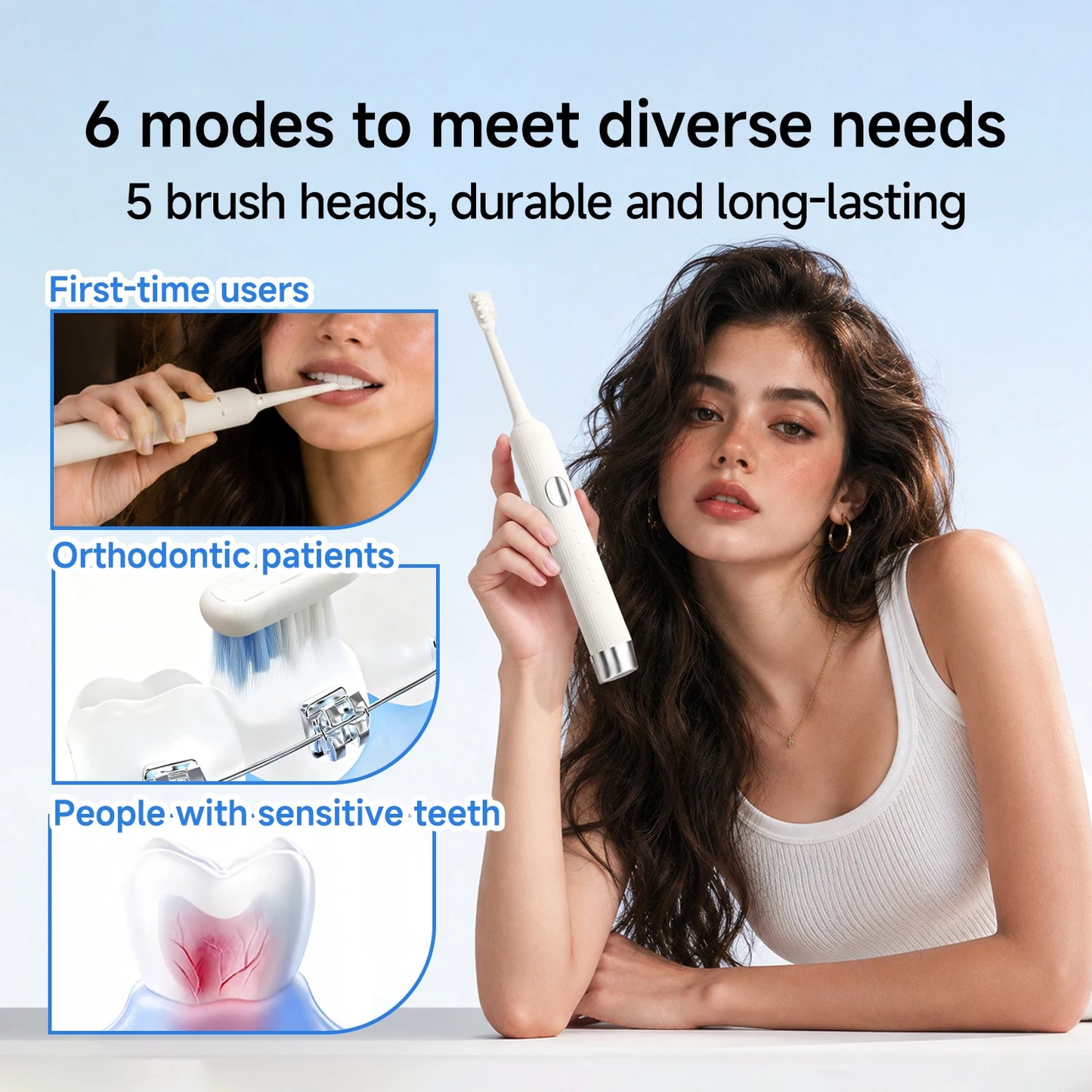 DOCO LAB Wave Electric Toothbrush Oscillation Vibration Sonic