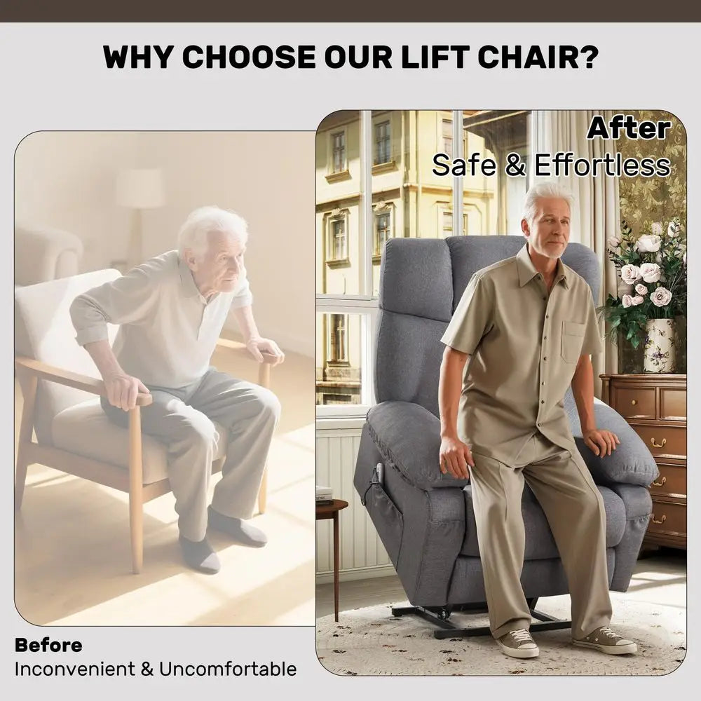 Power Lift Recliner Chair for Seniors, Big and Tall Lift Chair
