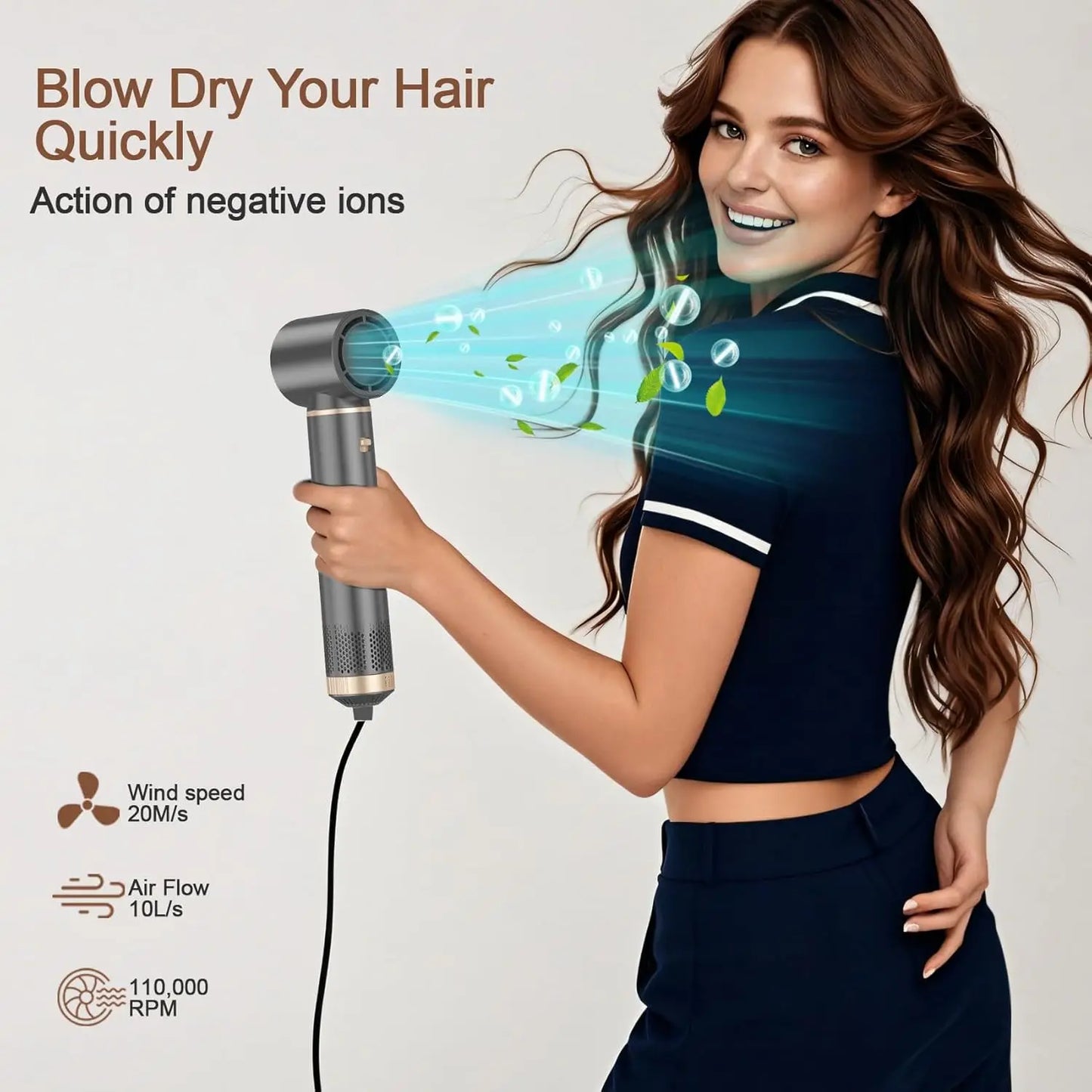 AVENHO 5 in 1 Handle Foldable Hair Dryer Portable Multifunctional