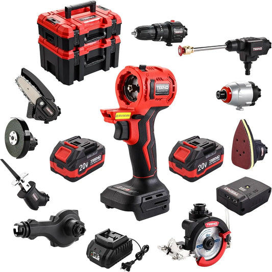 TEENO 20V MAX Brushless Power Tool Combo Kit,