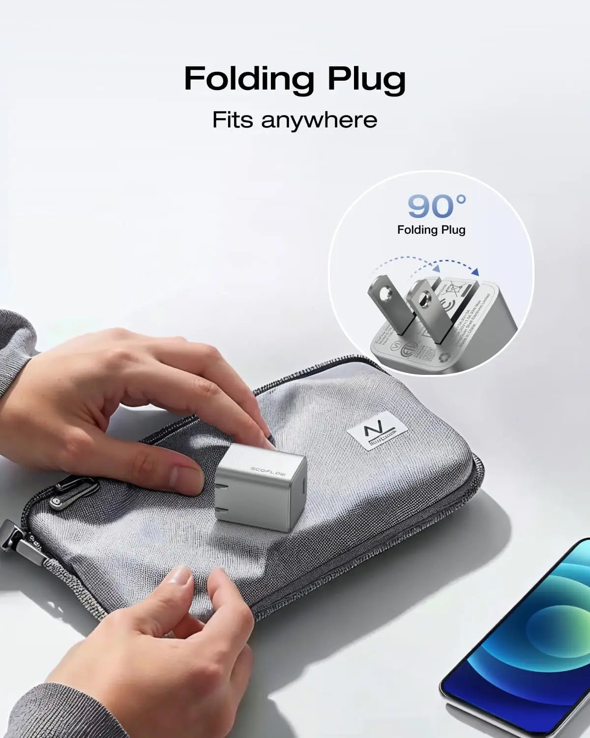 ECOFLOW USB C Charger, Rapid 20W/30W/65W GaN Type C Charging Block