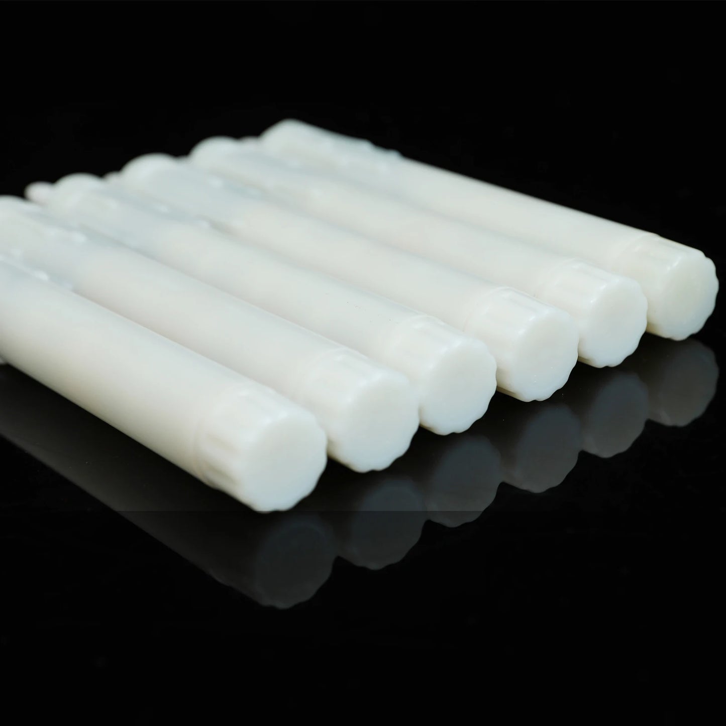 3/4/5 Pieces 7 inch Warm White Short Smokeless Decorative LED Taper Candles