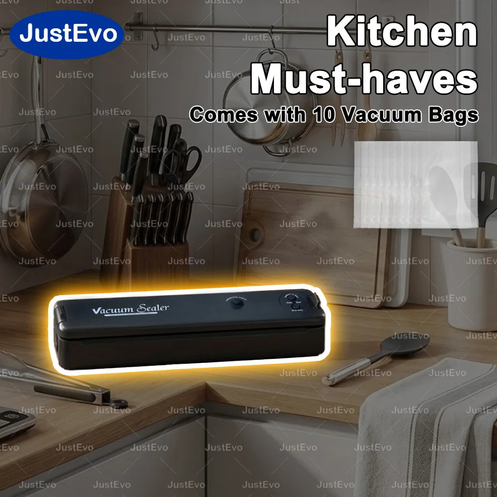 JustEvo Food Vacuum Sealer Machine Portable Automatic Food Saver