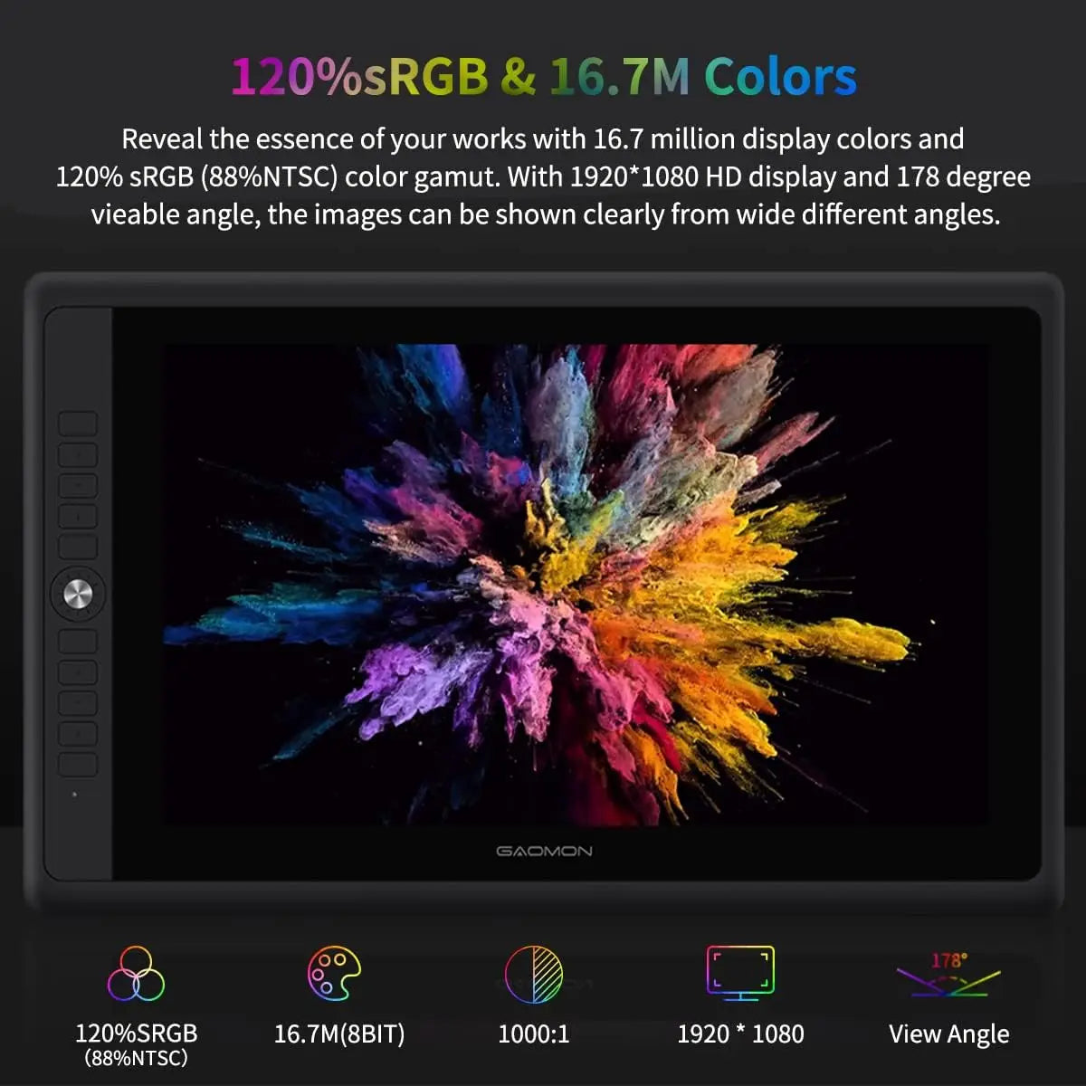 Gaomon Graphics Tablet PD156 Pro 15.6" Screen
