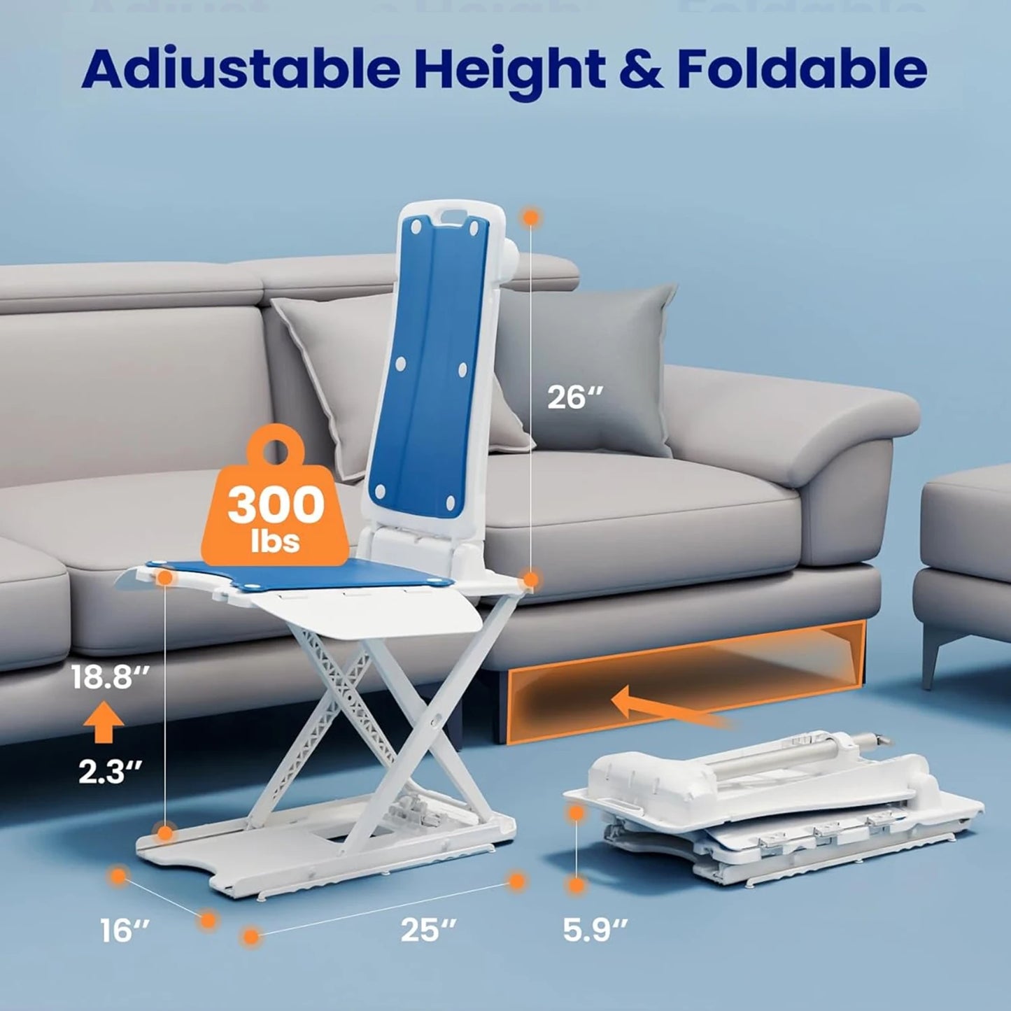 Lightweight Electric Chair Lift, Lift Seniors From Floor