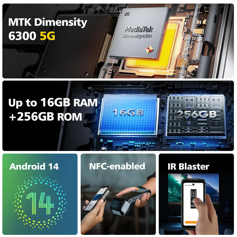 Ulefone 4.7" Rugged Phone Armor Mini 20 Pro 5G