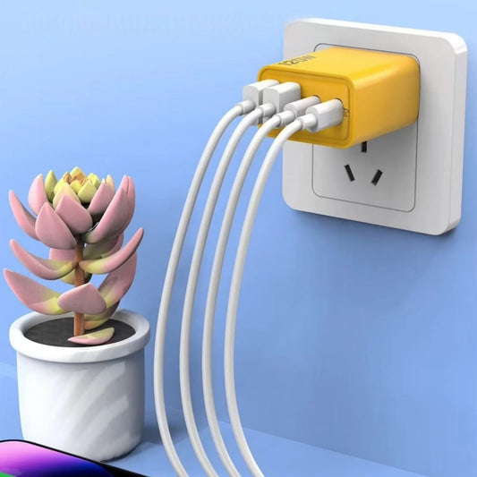 2Pack 120W 4 Port USB Type C Double PD Fast Charger for All Cell Phone for iPad Lot US Plug Universal Quick Wall Charger
