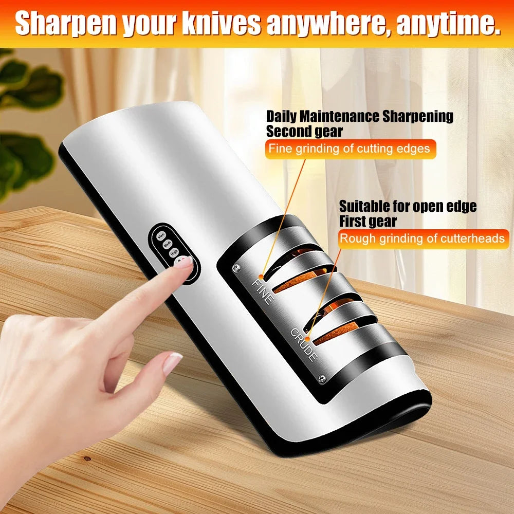 Electric Knife Sharpener Professional Fully Automatic Handheld