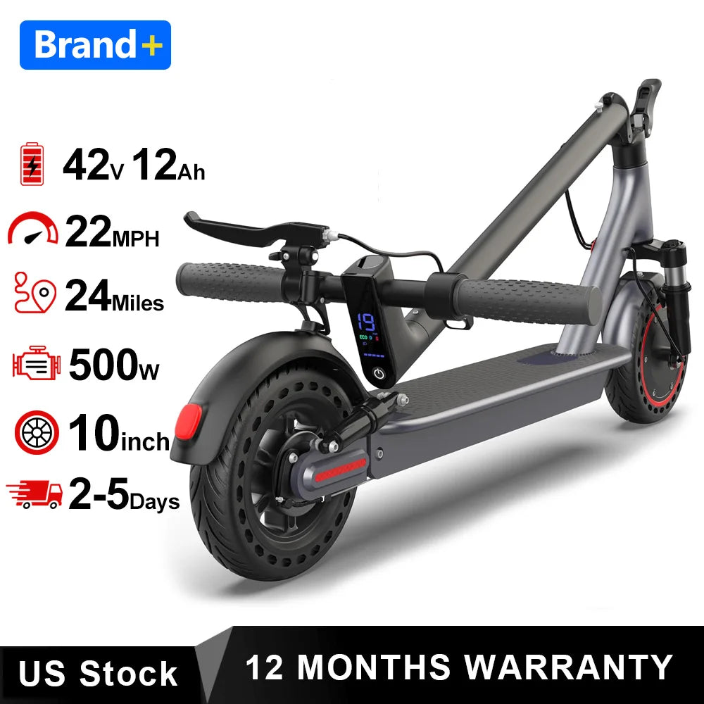 2026 NEW AOVOPRO 10‘’ Electric Scooter for Adults,500W Powerful Motor