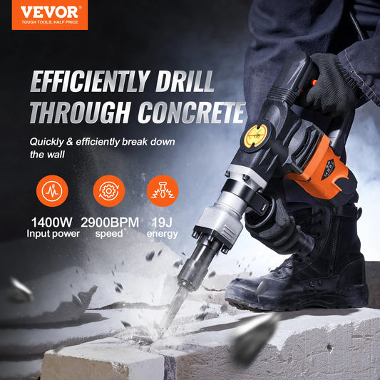 VEVOR 1400W Demolition Jack Hammer Electric