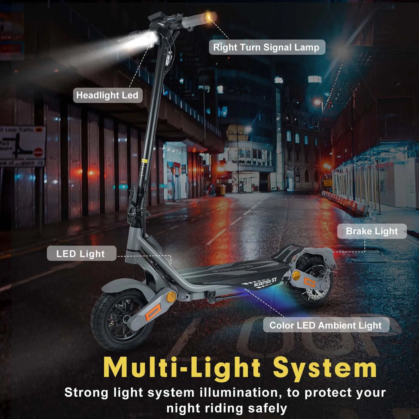 BIkydom Electric Scooter for Adults 1200W Motor
