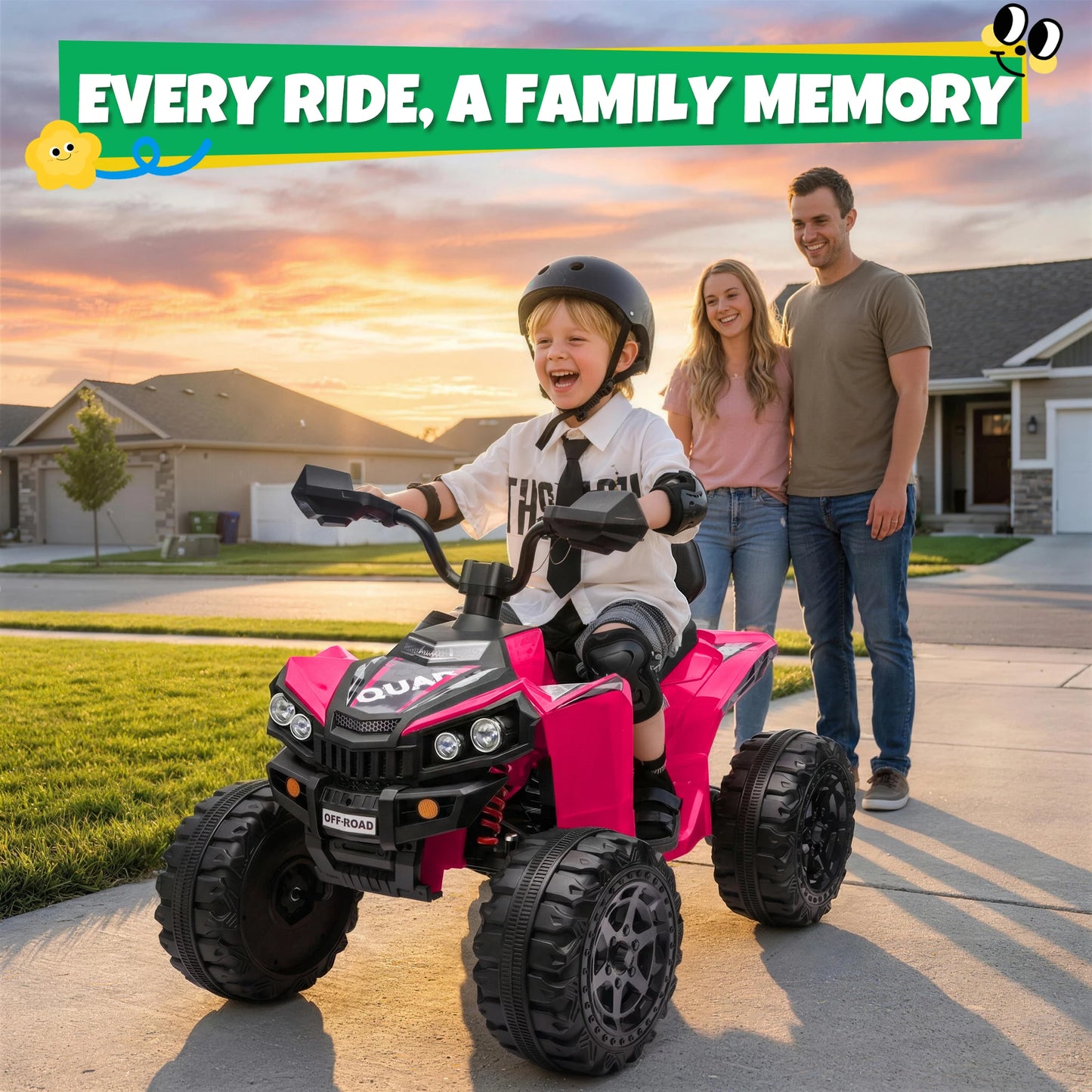 JOYRACER 24V 4*200W Kids Ride On ATV Quad