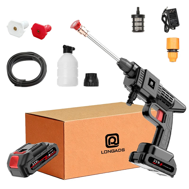 Cordless Pressure Washer, 30Bar Pressure Water Spray Gun