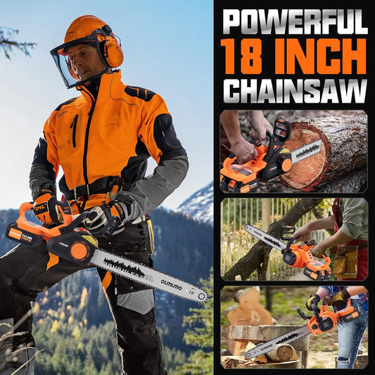 Cordless Chainsaw 18 Inch and 16 Inch Chainsaw  Electric