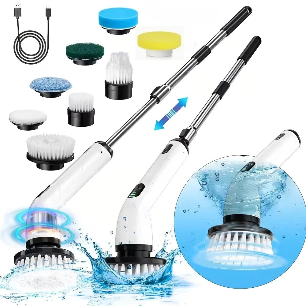 DIAMRI 9-in-1 USB Rechargeable Electric Cleaning Brush